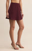 Chablis mini skirt merlot by Z Supply
