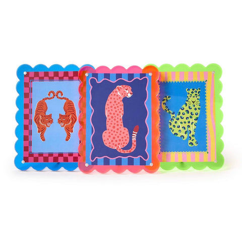 Acrylic scalloped frame by Twos Company