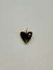 Small Enamel Heart with CZ by Knotty Bling