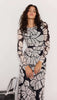 Eden mesh maxi black cream by Mink Pink