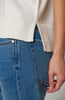 V neck dolman sleeve top cream by Liverpool
