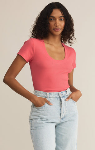 Sirena SS tee sunset pink by Z Supply