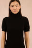 Short sleeve turtleneck black by Molly Bracken