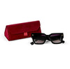 Sunglasses with burgundy case by Two's Company