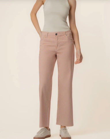 Charlotte high rise wide leg red/ivory by Kut from the Kloth