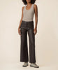 Meg high rise wide leg coated chocolate by Kut from the Kloth