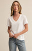 Weekdays vneck tee white by Z Supply