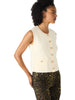 Aliya sweater vest cream by Steve Madden