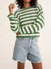 Prado stripe sweater lawn green by Z Supply