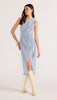 Oliver denim midi dress vintage blue by Mink Pink