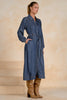 Long sleeve denim maxi dress by Elan