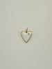 Small Enamel Heart with CZ by Knotty Bling