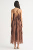 Layered tiered midi brown by Lena