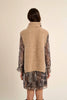 Open side sweater vest beige by Molly Bracken