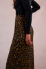 Black and khaki animal print maxi skirt by Molly Bracken