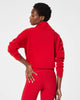 Air Essentials half zip Spanx red by Spanx