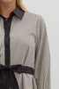 Black white stripe long sleeve mini by Entro