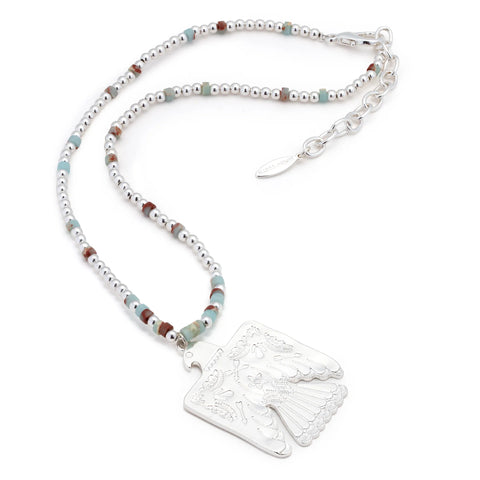 Dylan necklace silver by Leslie Curtis