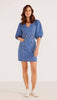 Peyton denim mini dress by Mink Pink