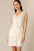 Butter modal sleeveless tuxedo vest dress by P. Cill