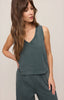 Sloane v neck top emerald cove by Z Supply