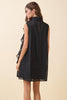 Sleeveless Ruffle accent  mini dress by TCEC