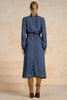 Long sleeve denim maxi dress by Elan