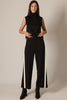 Modal side contrast double stripe black ivory by P. Cill