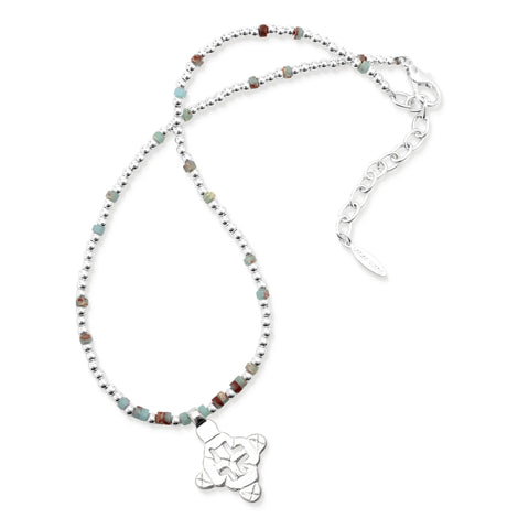 Caitlin necklace silver by Leslie Curtis