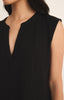 Cliffside vneck airy top black by Z Supply
