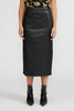 Cade faux leather skirt black by Lucy Paris