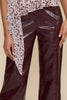 Cleo faux leather pant wine by Lucy Paris