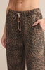 Hunter leopard knit pant desert tan by Z Supply