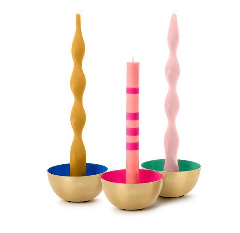 Candle holder metal bowl by Twos Company