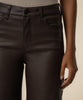 Meg high rise wide leg coated chocolate by Kut from the Kloth
