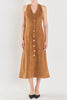Suede fitted midi dress by Endless Rose
