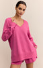 Weekender v neck island pink by Z Supply