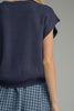 Navy sweater and gingham dress set by Entro