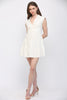 Eyelet twist front dress white by Fate