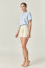 Beaded bow tshirt powder blue by English Factory