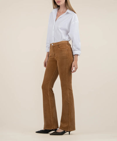 Ana high rise flare camel by Kut from the Kloth