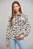 Animal print button down by Fate