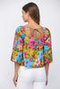 Retro floral print top by Fate
