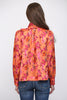Abstract print standing collar blouse by Fate