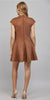 High neck faux suede dress by Fate