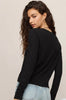 Junie long sleeve tee black by z supply