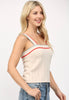 Rib knit tank sweater oatmeal by Fate