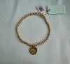 ecollegiate classic gold 3mm bracelet - clemson disc standard size 6.25