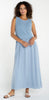 Sleeveless Tie Back Sweater Woven Dress by Liverpool