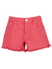 Jane high rise short with fray hem in watermelon by Kut from the Kloth